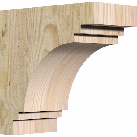 Ekena Millwork Pescadero Rough Sawn Corbel, Douglas Fir, 4"W x 8"D x 8"H COR04X08X08PEC00RDF